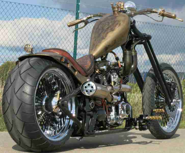 Custombike Custom Bike Highneck Chopper Oldschool BARBARIAN ABSOLUTER HAMMER