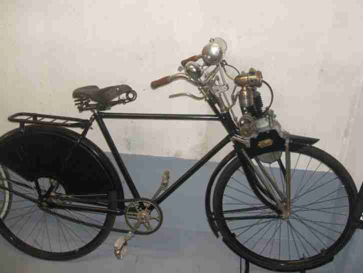 Cyclotracteur 1919 moteur auxiliaire Fahrrad Hilfsmotor Oldtimer Veteran selten