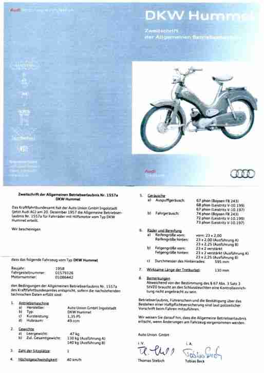 DKW Hummel 3-Gang Moped