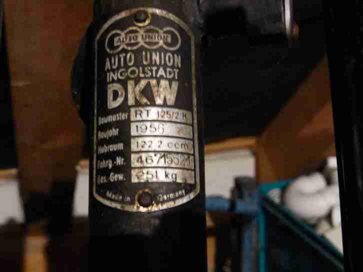DKW Motorrad RT125 / 2H Bauj. 1957