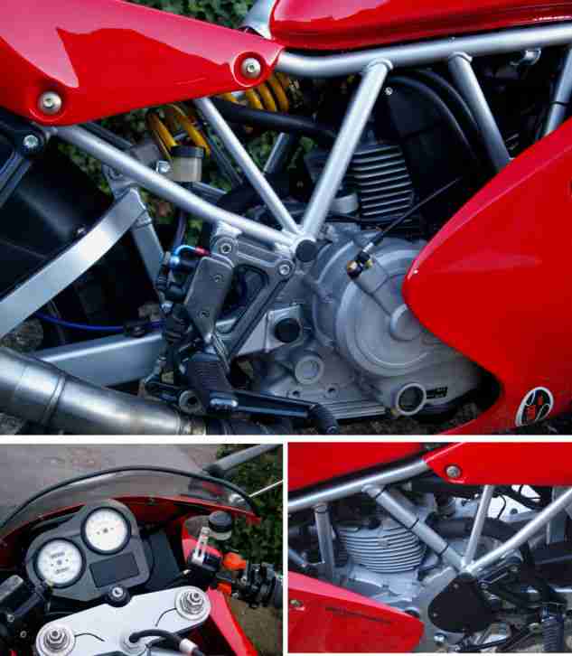 DUCATI 600 SS SUPERSPORT CARENATA neu aufgebaut 48 PS / 53 PS