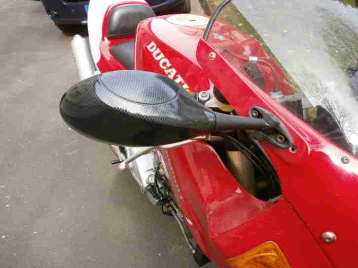DUCATI 750 SS Nuda, nur 28702km, viel Carbon, pol.+lack. Felgen, EinMannHöcker!