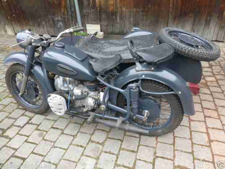 Dnepr K 750 Gespann K750 BRD Papiere Oldtimer mit Seitenwagen, Molotov, Sidecar