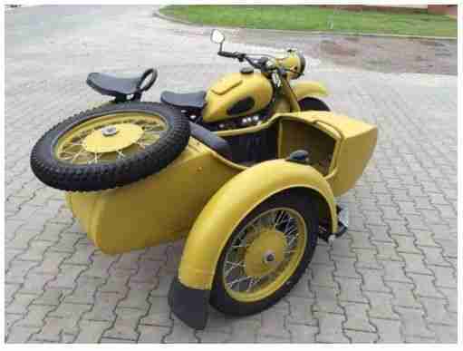 Dnepr K-750 mit RWG, Dokumente nach der Renovierung und 12 Volt Denso (Ural M72)