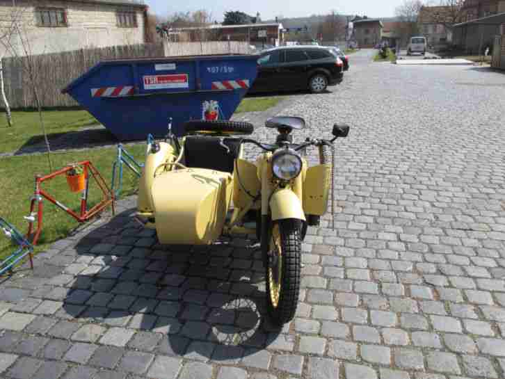 Dnepr K750 Gespann Oldtimer Enduro Ural Russengespann wie Wehrmachtsgespann