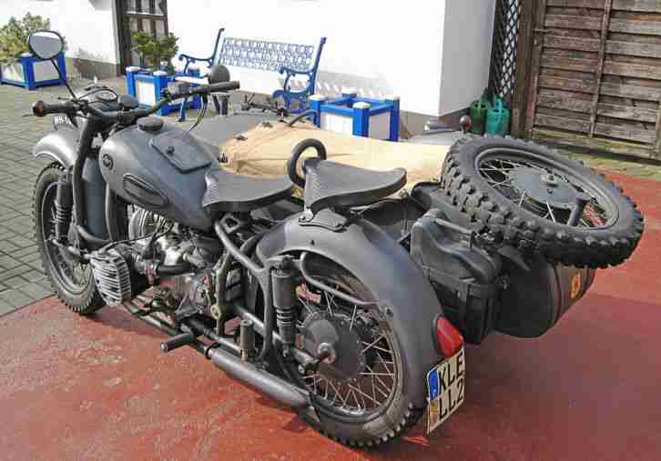 Dnepr K750 Gespann Oldtimer Ural Russengespann Wehrmachtsgespann
