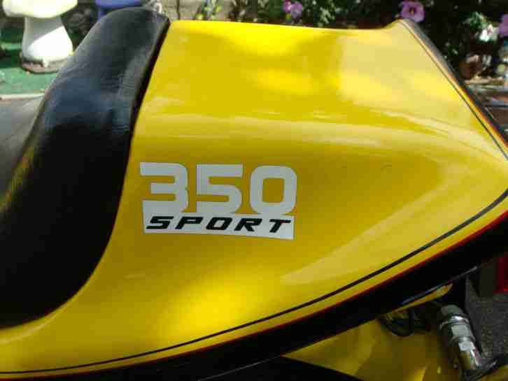 Ducati 350 Sport Desmo aus 1977 - original 20 km ! ! ! - sämtliche Unterlagen