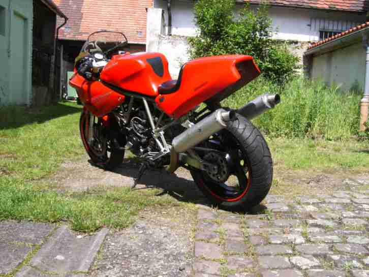 Ducati 750/900 Supersport im Rennstreckentrim, Bj. 93, ca. 17500 echte km, alle