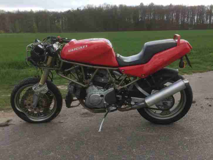 Ducati 750 SS Bastler Unfall Motorrad Mikuni Flachschieber