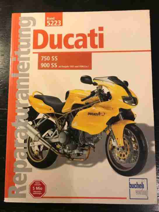 Ducati 750 SS MY 1991 und 1998 Reparaturhandbücher 3 Stück plus 2 x Motorrad