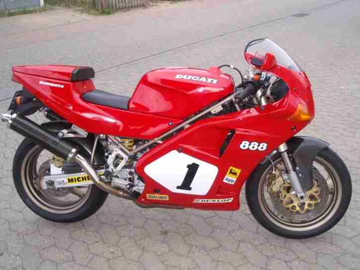 Ducati 888/851 Termignoni, kpl. Motor Revision, 300 km, Reifen neu