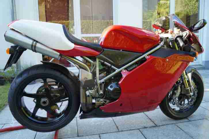 Ducati 996 Monoposto Sammler 16.600km alles neu Öhlins Carbon Unfallfrei