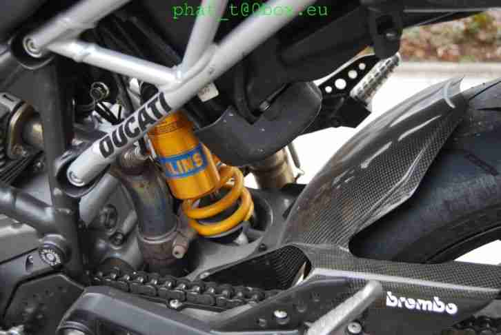 Ducati Hypermotard 796 black mit viel Carbon und lecker Sound! 6100 km! TOP