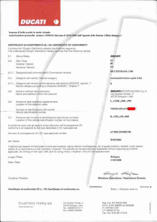 Ducati Multistrada 1100 mit Koffer