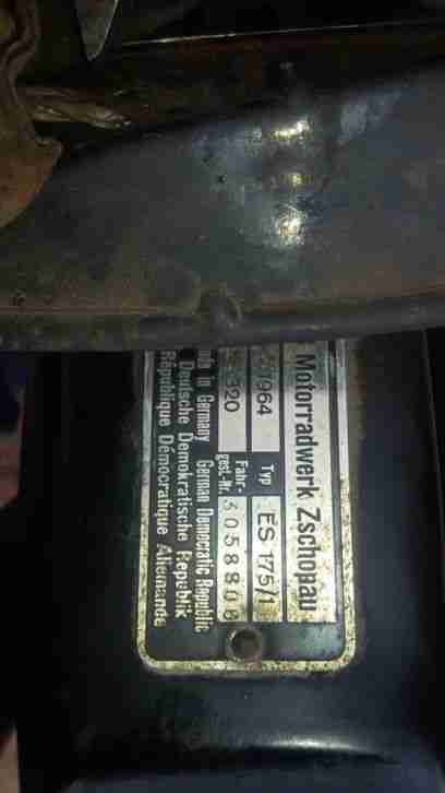 ES 175/1,MZ schöner Oltimer mit Dekra -Gesamtabnahme,sofort zulassungsfähig