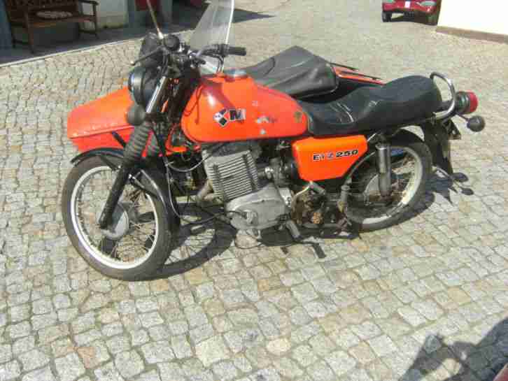 ETZ MZ 250 Gespann Seitenwagen