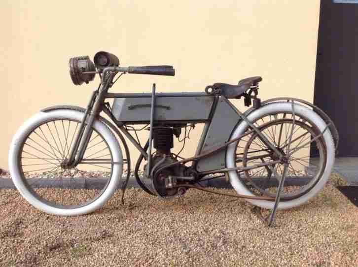Excelsior 1910 single belt drive (Riemenantrieb); ähnl. Indian, Harley Davidson,
