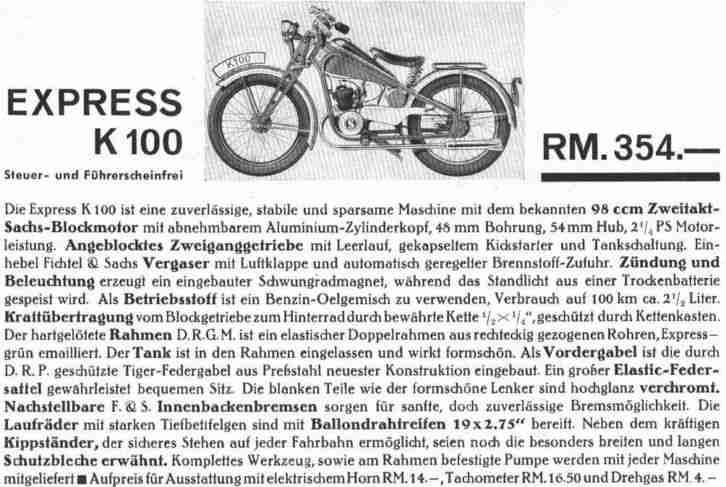 Express K 100 zur Restauration