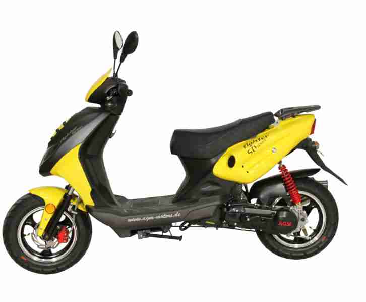 Fighter 50 Mofa Moped Roller 50ccm Scooter 45 km/h 2T Motorroller Scooter Mokick