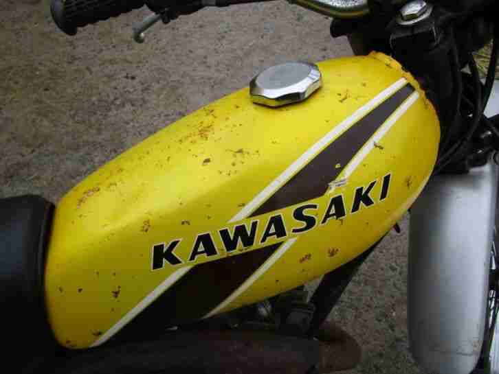 Für Sammler: Klassiker Kawasaki K1 zur Restauration, deutscher Brief, sehr gut