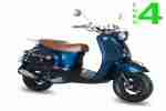 GMX 460 Retro Scooter 25 km h blau 4 Takt