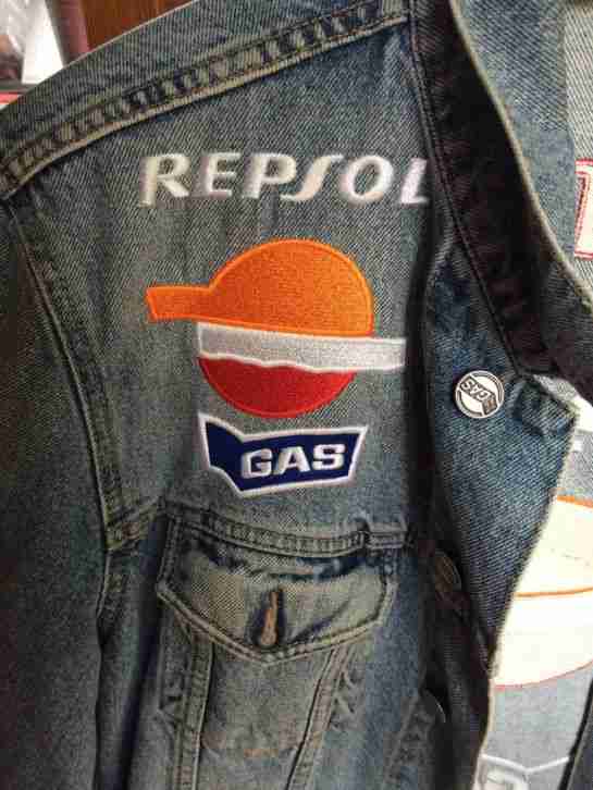 Gas Honda Repsol Jeansjacke XL Top Zustand! Selten getragen!