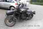 Gespann Motorrad Jawa mit 500er Rotax Motor