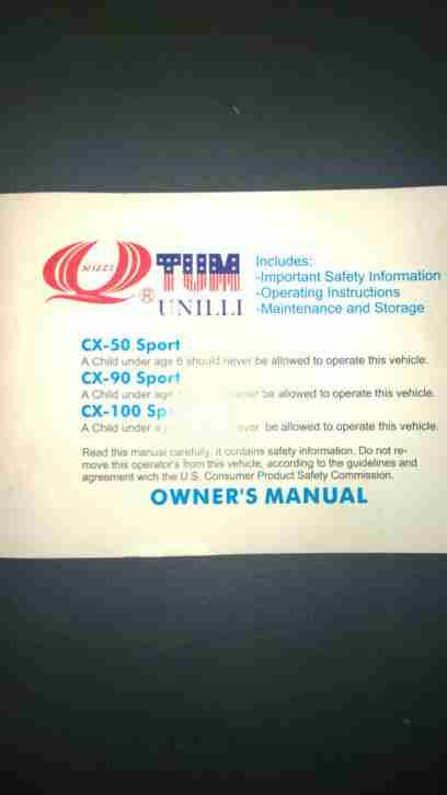 Gut erhaltenes Unilli CX-100 Quad mit TÜV bis Oktober ab 1 € nahe Stuttgart