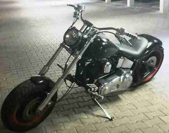 HARLEY DAVIDSON 1994 EVO SOFTAIL MIT 300er UMBAU-LEICHTE UMFALL-