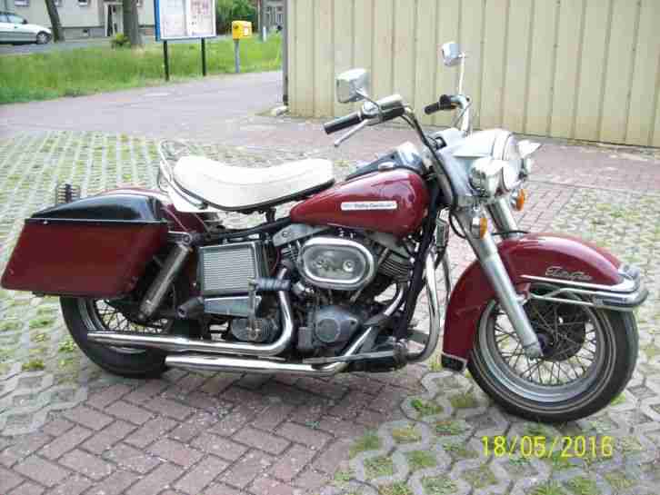 HARLEY DAVIDSON ELECTRA GLIDE FLP 1200 POLICE SPECIAL Bj 1972 Real Classic Bike