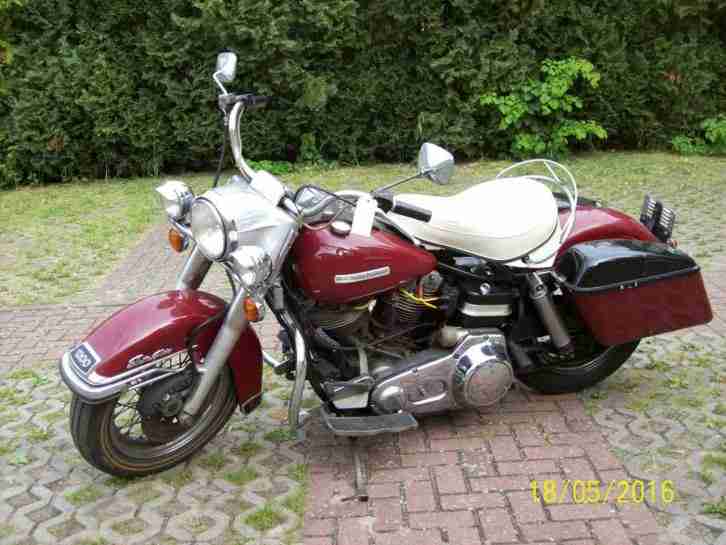 HARLEY DAVIDSON ELECTRA GLIDE FLP 1200 POLICE SPECIAL Bj 1972 Real Classic Bike