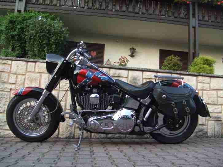 HARLEY DAVIDSON FAT BOY UMBAU 1995 SAHNESTÜCK !!