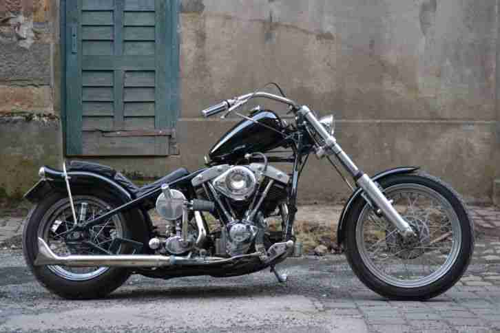 HARLEY DAVIDSON FL Baujahr 1952 S&S Late Shovel im original Wishbone Starrrahmen