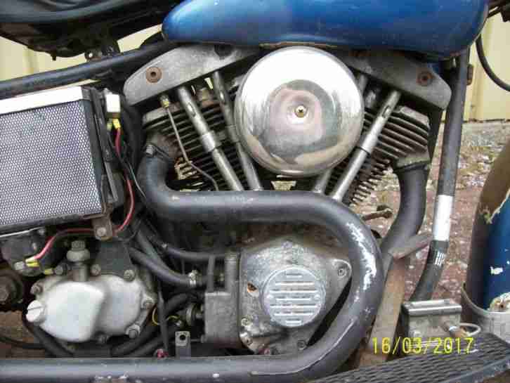 HARLEY DAVIDSON FLH 1200 SHOVELHEAD POLICE SPECIAL BAUJAHR 1976 GARAGENFUND