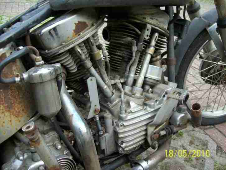 HARLEY DAVIDSON PANHEAD Bj. 1957 FLH GARAGENFUND Restaurations Objekt SELTEN!