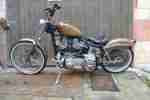 HARLEY DAVIDSON SHOVEL RUSTI BOBBER OLDSCOOL