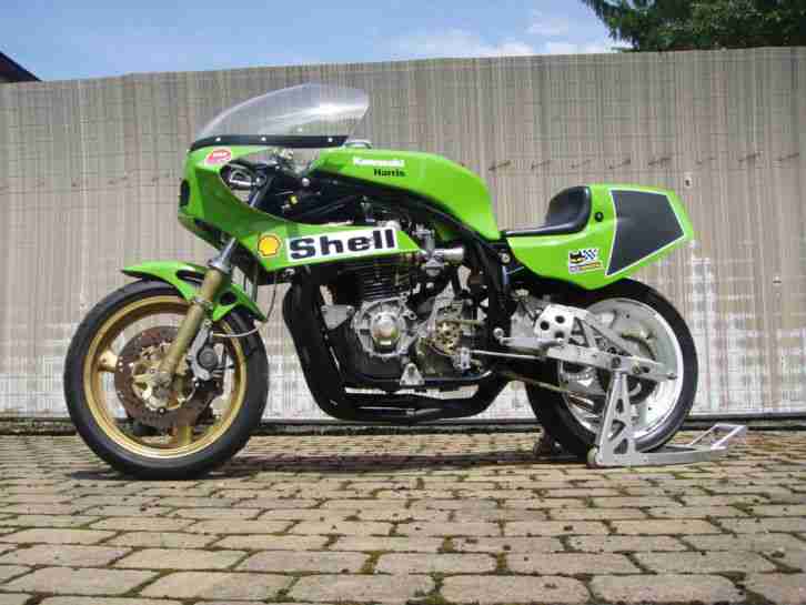 HARRIS Kawasaki _ Original TT Bike Driver Asa Moyce 1983,