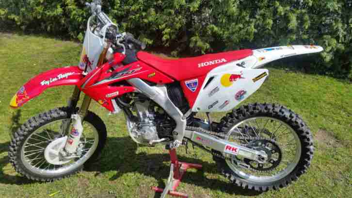 HONDA CRF250R 4 TAKTER TOP ZUSTAND RED BULL CROSS VOLLCROSS CRF 250 R