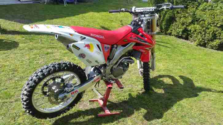 HONDA CRF250R 4 TAKTER TOP ZUSTAND RED BULL CROSS VOLLCROSS CRF 250 R
