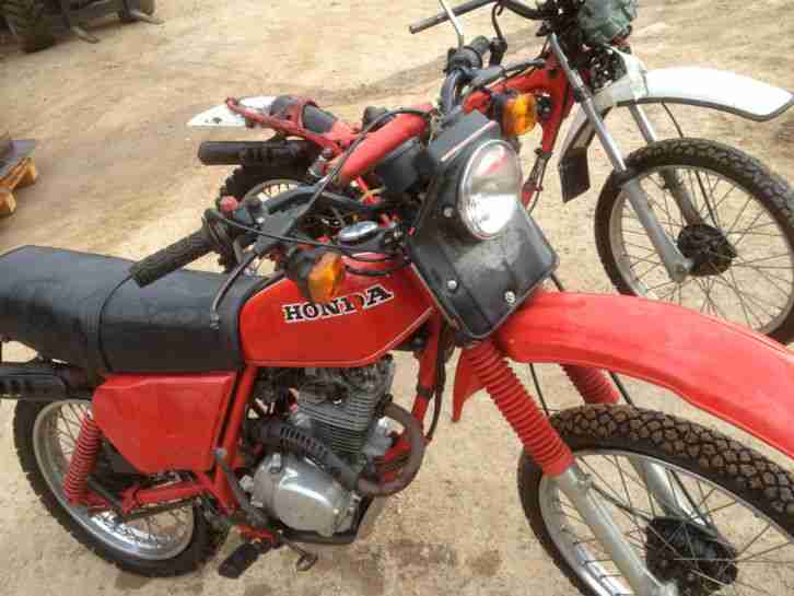 HONDA XL 185 S MOTORRAD 2 STÜCK EZ 1983 12 KW 8000 UMIN