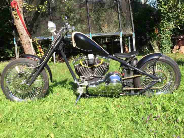 Harley Chopper Bobber Orig. Harley Motor Custombike