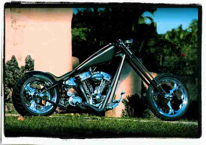Harley Custombike Chopper Springer Metalflake Starrahmen 280er - TÜV - 3000km