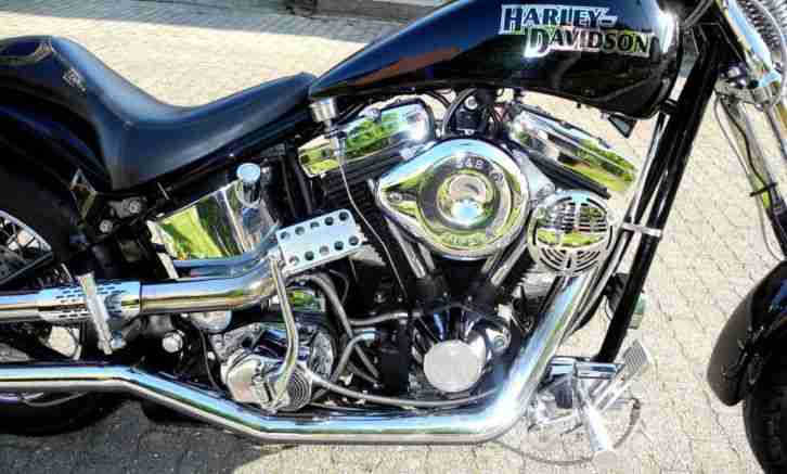 Harley Custombike Hardcore Black + Stainless Steel Gnadenhammer