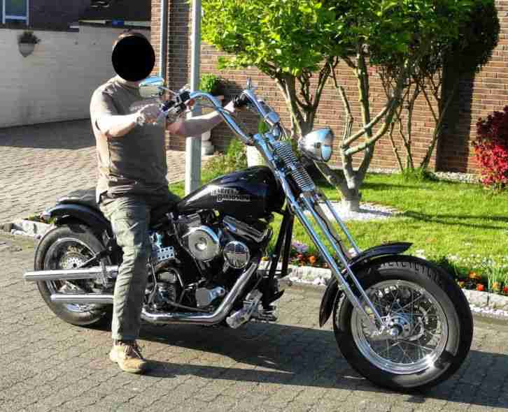 Harley Custombike Hardcore Black + Stainless Steel Gnadenhammer