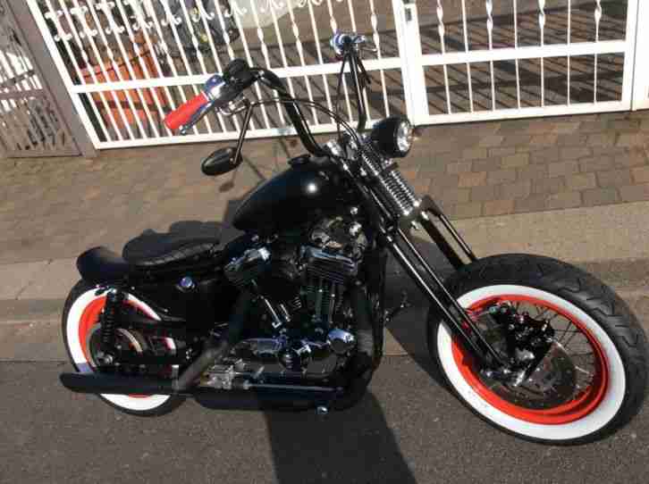 Harley-Davidson 1200 Sporster Custom Bobber mit Springergabel
