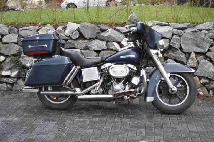 Harley Davidson 1977 er originale Shovelhead,