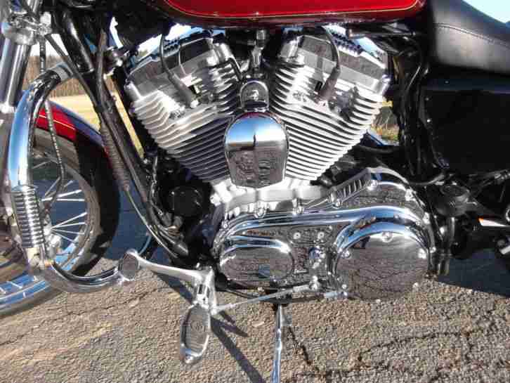 Harley Davidson 883 Custom mit Sturzbügel + Windschutzschild + TÜV/AU