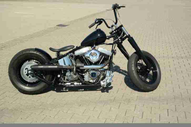 Harley Davidson Aufbau EVO Bobber Custom Bike