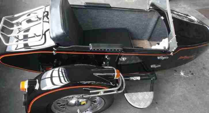 Harley Davidson Beiwagen Seitenwagen Gespann Walther mit Tür gebremst
