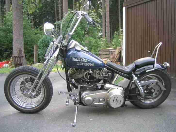 Harley Davidson Bobber, Chopper, Knickrahmen